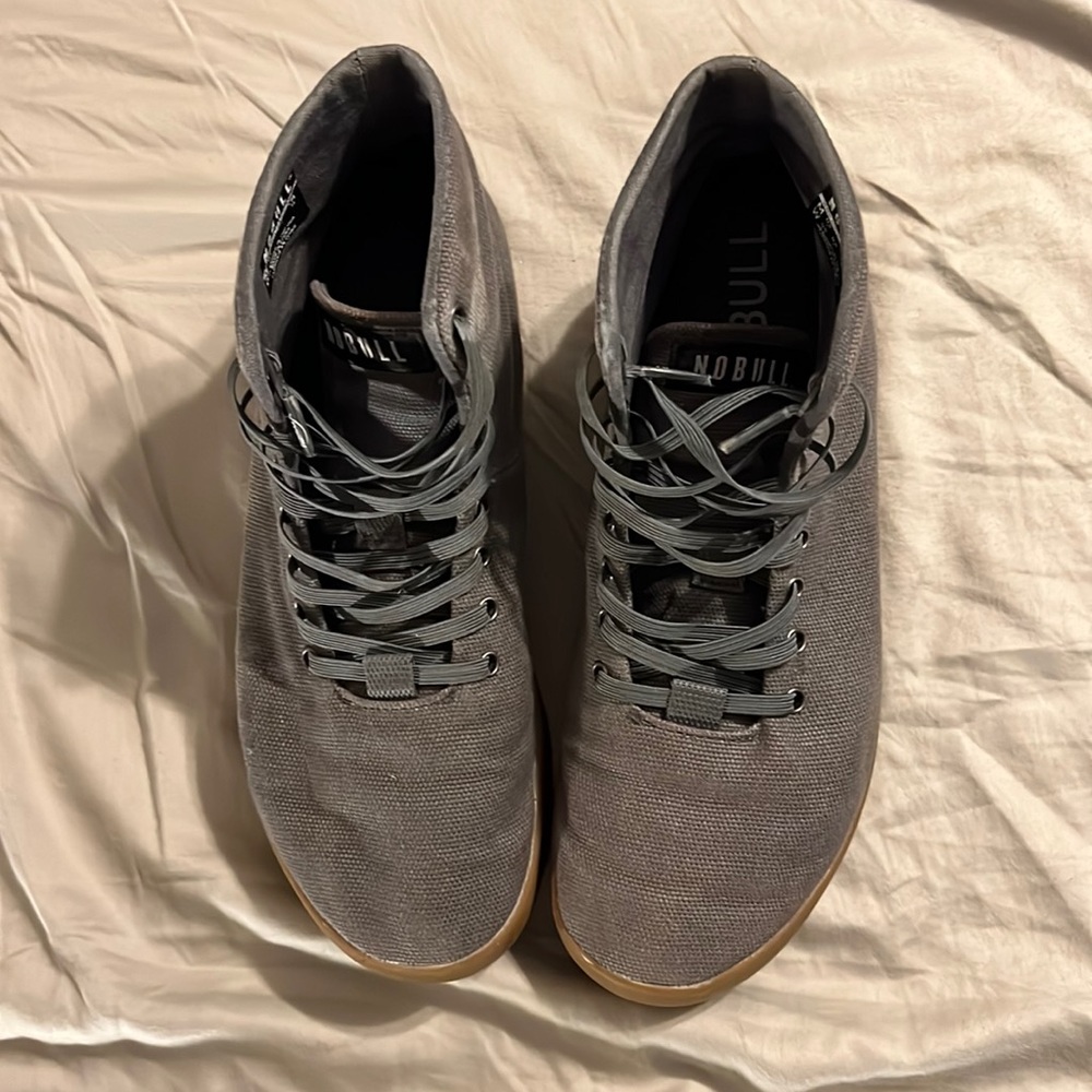 NoBull Canvas Mid Top Trainers